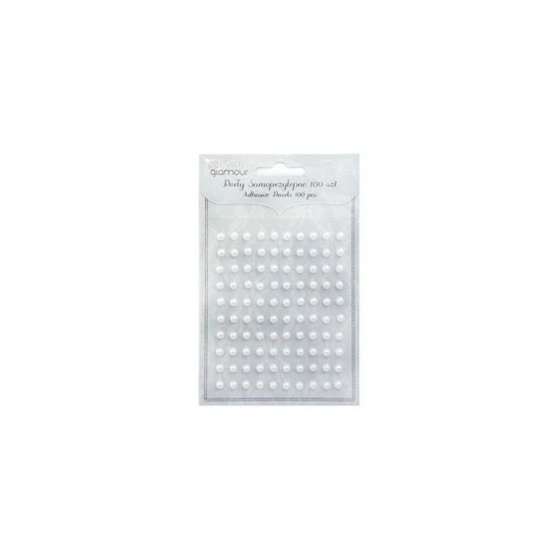 DECORATION SELF-ADHESIVE PEARLS 5MM WHITE PACK.100 PCS. DALPRINT GRPE-003 DALPRINT